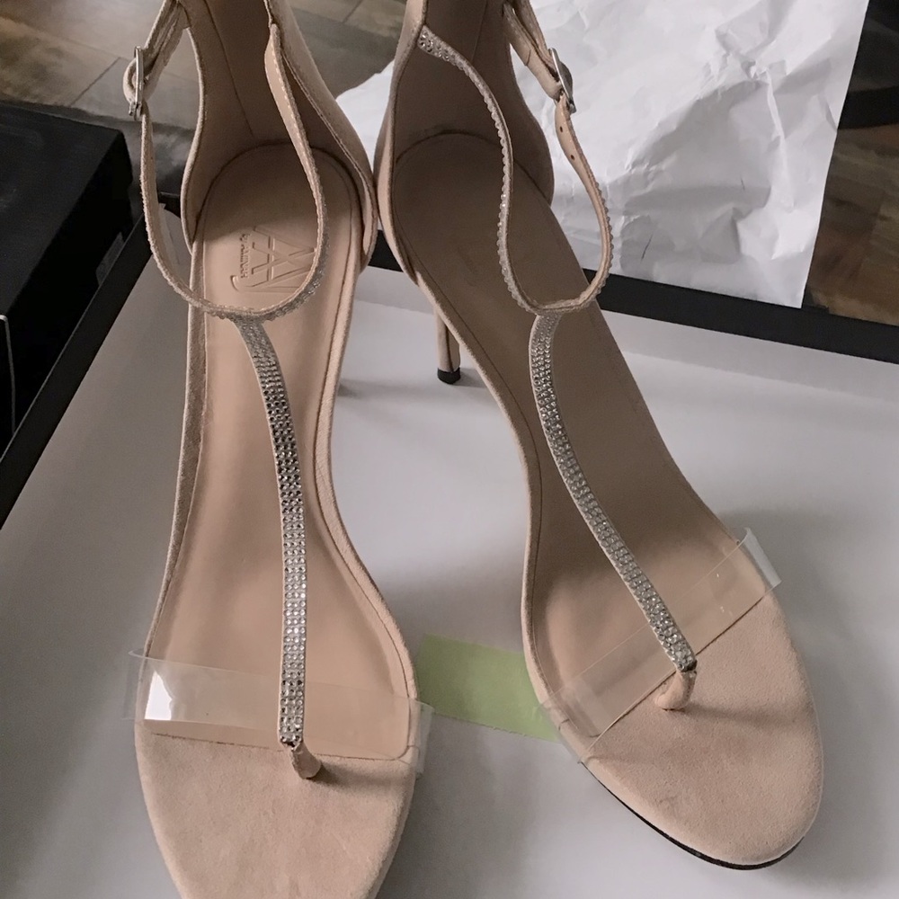 NWT; T-Bar High Heel Sandal (Aniya)